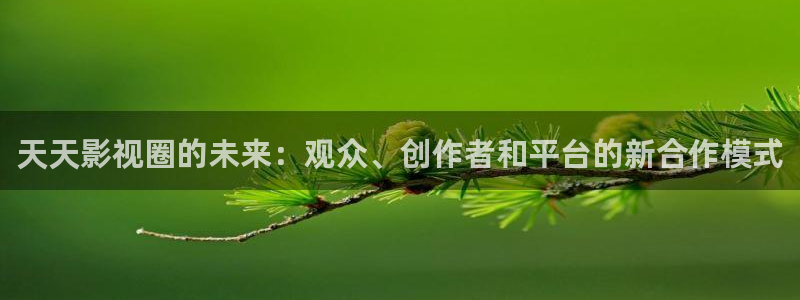 陇南樱桃：天天影视圈的未来：观众、创作者和平台的新合作模式